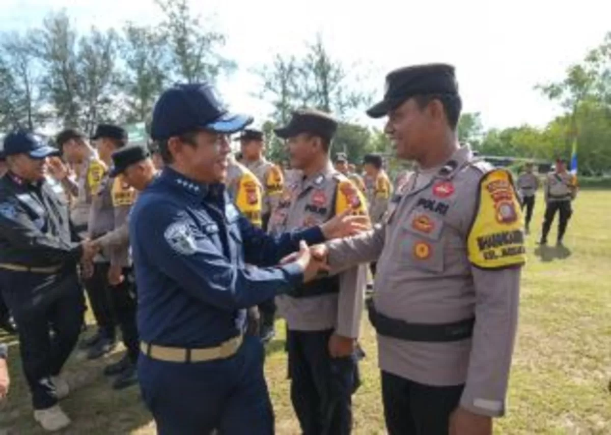 Menteri LH memimpin apel kesiapsiagaan karhutla di Dumai, Sabtu (25/4/2026). (f: Ist)