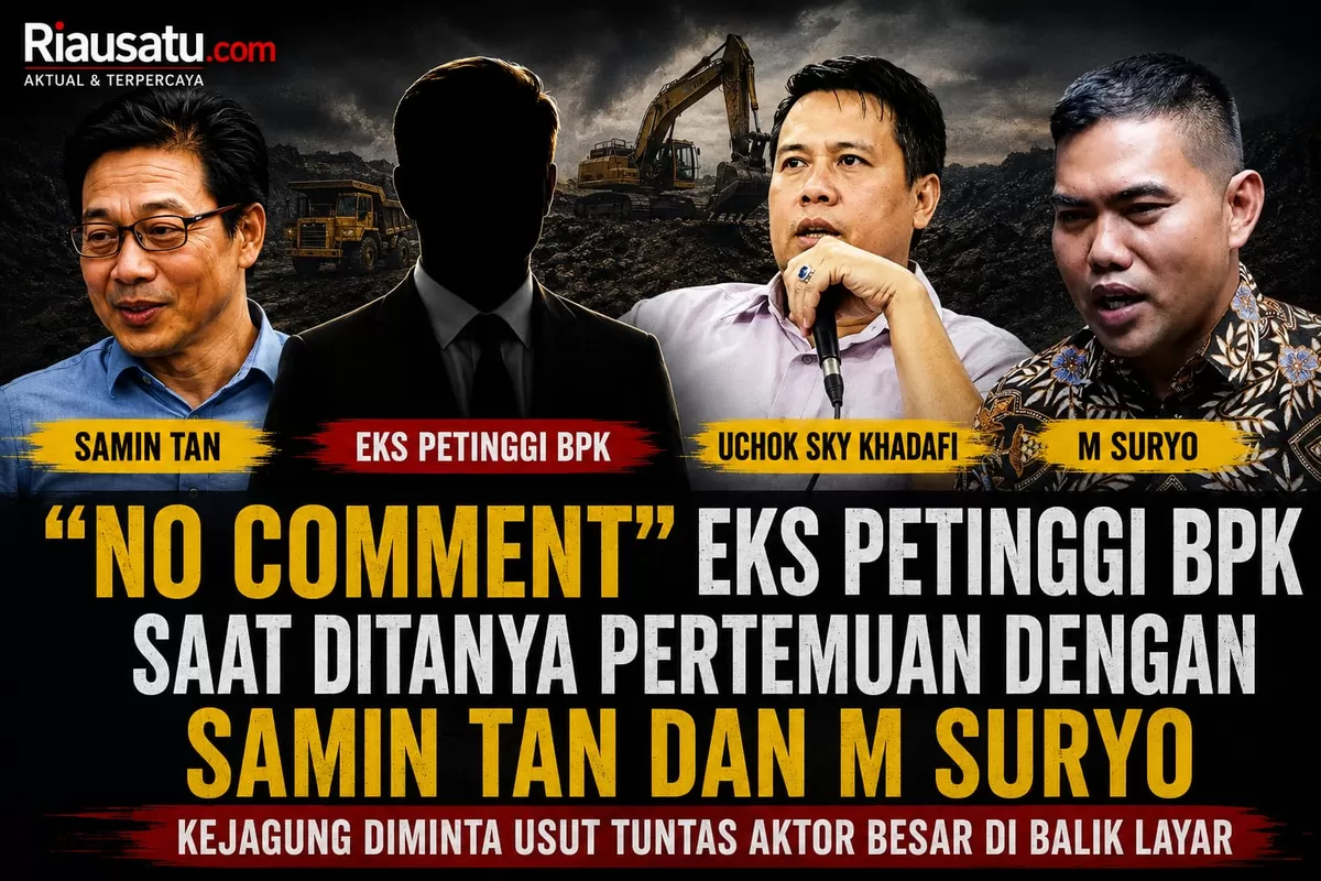 'No Comment' Eks Petinggi BPK Saat Ditanya Pertemuan dengan Samin Tan dan M Suryo. 