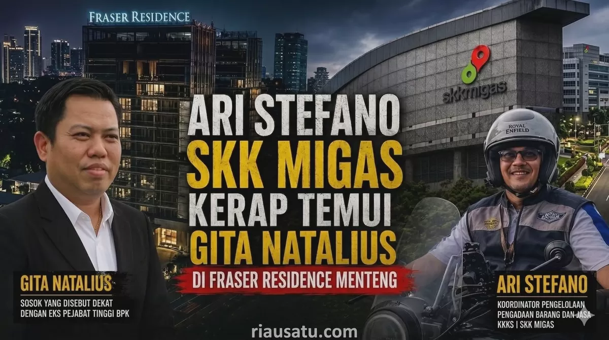 Ari Stefano, Koordinator Pengelolaan Pengadaan Barang dan Jasa KKKS I di SKK Migas, Kerap Temui Gita Natalius di Fraser Residence Menteng.