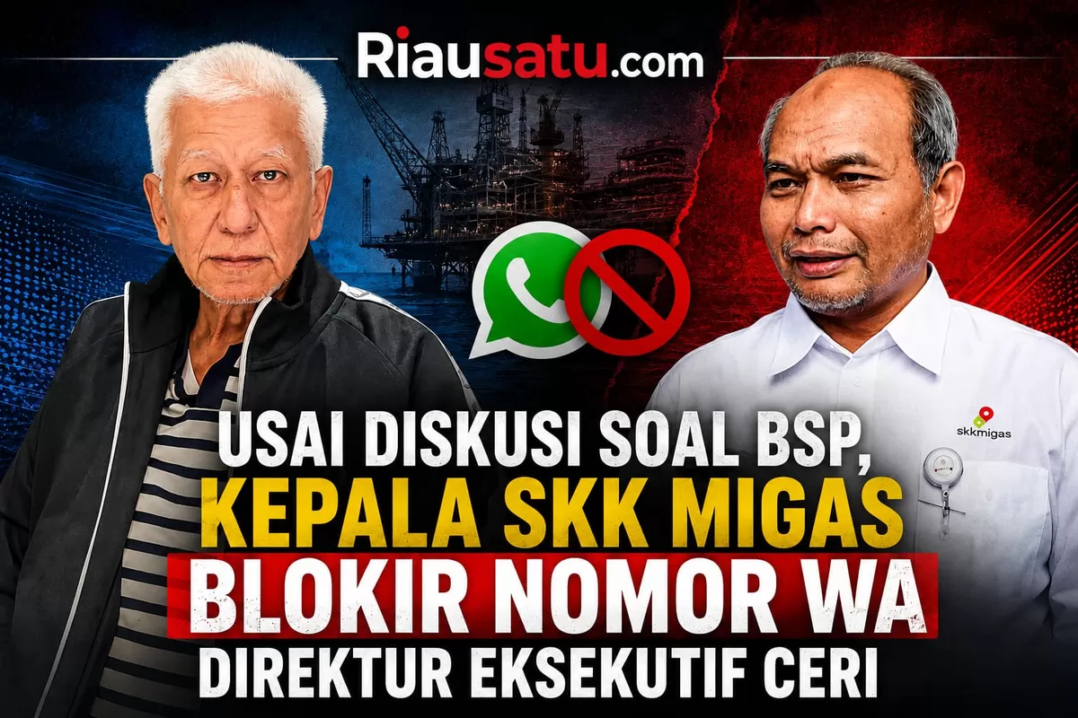 Usai diskusi soal seleksi direksi PT BSP, Kepala SKK Migas Djoko Siswanto blokir nomor WA Direktur Eksekutif CERI, Yusri Usman.