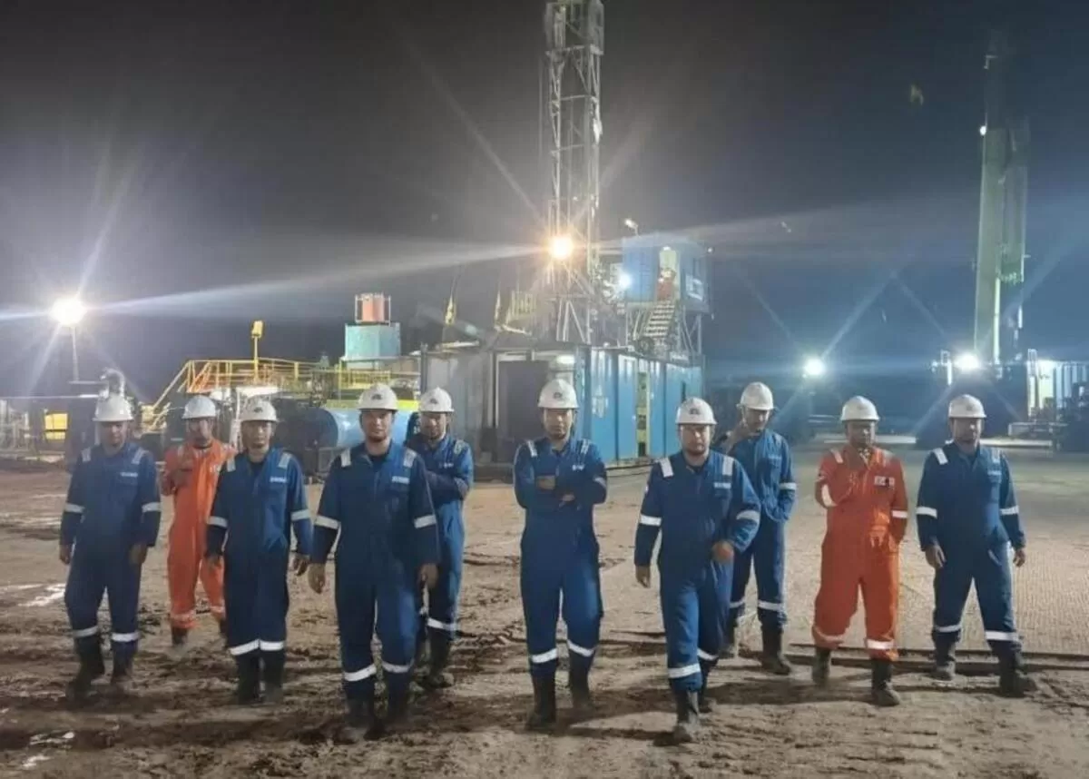 Kabar Baik dari Rokan, Sumur Baru PHR Mengalirkan 903 Barel Minyak per Hari. (f: istimewa)
