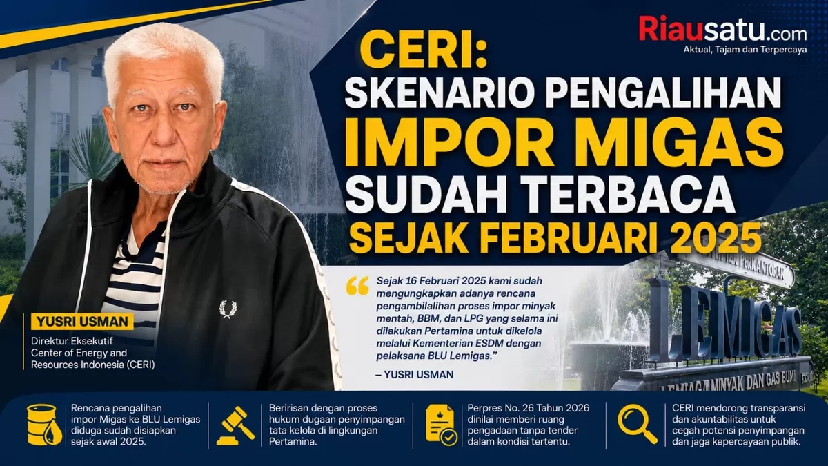 CERI: Skenario Pengalihan Impor Migas Sudah Terbaca Sejak Februari 2025.