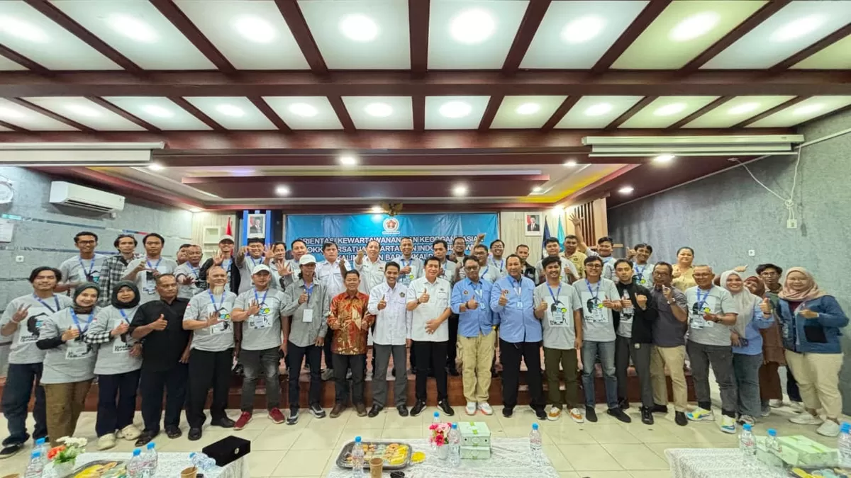 Pembukaan Orientasi Kewartawanan dan Keorganisasian OKK PWI Kalimantan Barat Angkatan ke-V Tahun 2026 di Aula Politeknik Negeri Pontianak Polnep, Selasa 9/6. (f: Ist)