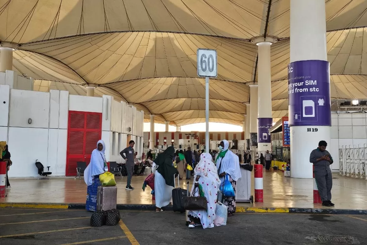 Terminal Haji Bandara King Abdulaziz Jeddah, Arab Saudi, Minggu (7/6/2026). (f: kompas.com)