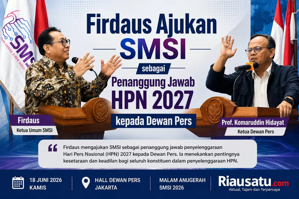 Firdaus Ajukan SMSI sebagai Penanggung Jawab HPN 2027 kepada Dewan Pers.