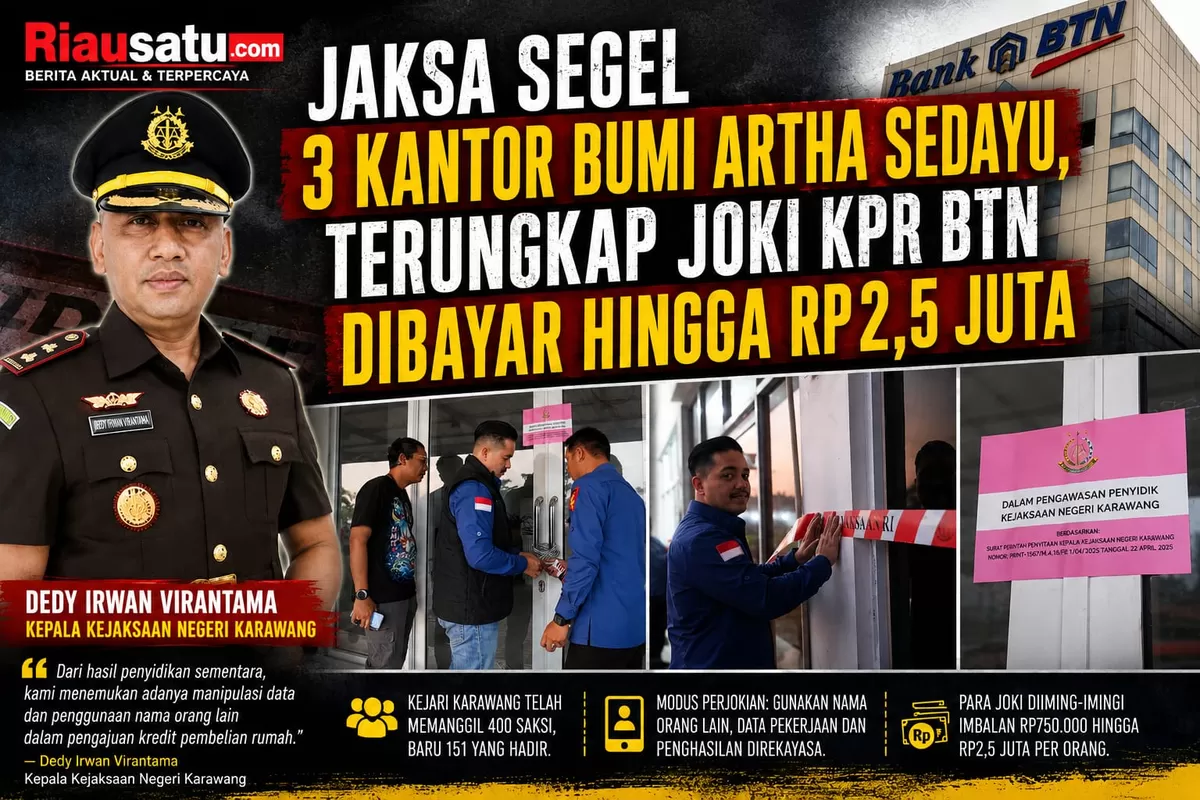 Jaksa Segel 3 Kantor Bumi Artha Sedayu, Terungkap Joki KPR BTN Dibayar Hingga Rp2,5 Juta.