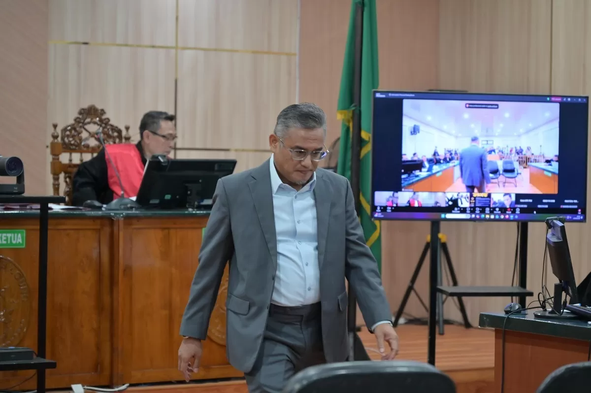 Ahli hukum pidana Dr. Chairul Huda, S.H., M.H., dalam sidang terdakwa Gubernur Riau nonaktif Abdul Wahid, Rabu, 24 Juni 2026.