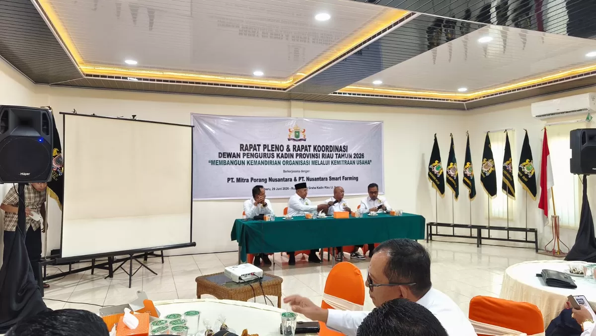 Dipimpin Ketua Umum Kadin Riau, Masuri, rapat pleno Kadin Riau, pada Senin, 29 Juni 2026, menyepakati pembentukan badan hukum berbentuk Perseroan Terbatas (PT).