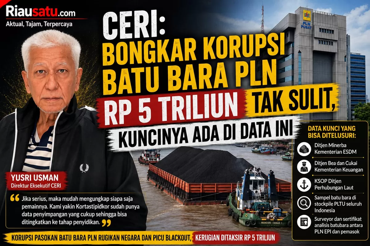 CERI: Bongkar Korupsi Batu Bara PLN Rp 5 Triliun Tak Sulit, Kuncinya Ada di Data Ini.