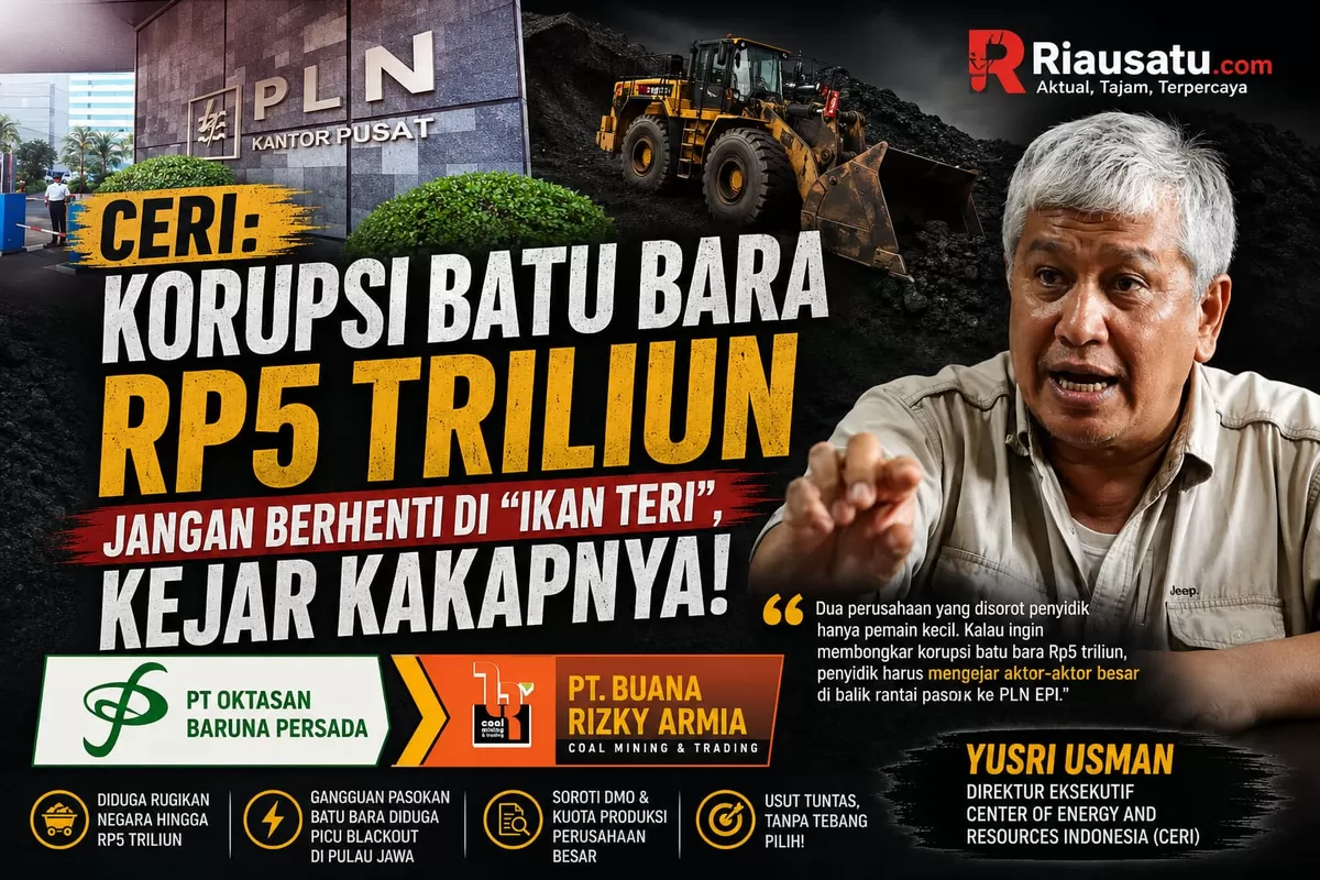CERI: Korupsi Batu Bara Rp5 Triliun Jangan Berhenti di "Ikan Teri", Kejar Kakapnya!  