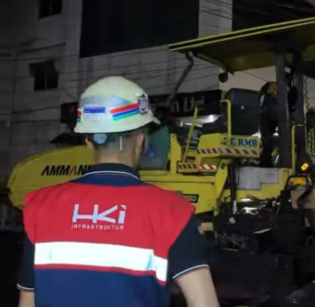 Proses tahapan overlay Jalan Pembangunan. (f: Ist)