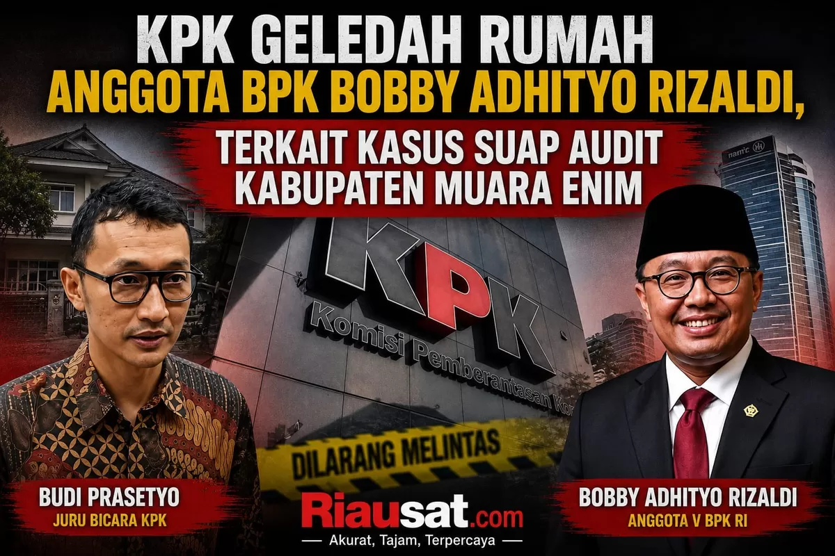 KPK Geledah Rumah Anggota BPK Bobby Adhityo Rizaldi, Terkait Kasus Suap Audit Kabupaten Muara Enim.