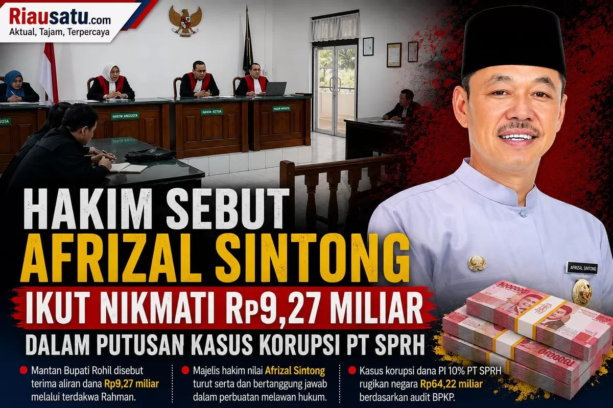Hakim Sebut Afrizal Sintong Ikut Nikmati Rp9,27 Miliar dalam Putusan Kasus Korupsi PT SPRH.