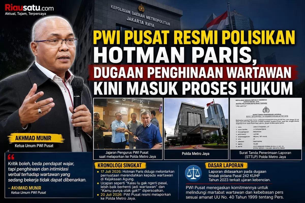 PWI Pusat Resmi Polisikan Hotman Paris, Dugaan Penghinaan Wartawan Kini Masuk Proses Hukum.