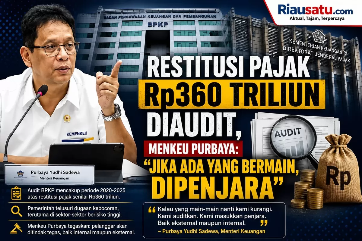 Restitusi Pajak Rp360 Triliun Diaudit, Menkeu Purbaya: Jika Ada yang Bermain, Dipenjara.