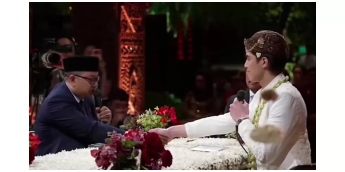 Martinus Sudiryono ayah kandung Syifa Hadju tak hadir akad nikah diganti wali hakim. (TikTok/@bagspa_jembarasih)