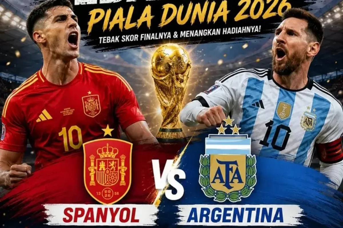 Link Live Streaming Argentina vs Spanyol di Final Piala Dunia 2026. (Instagram/event_olahraga_solo)