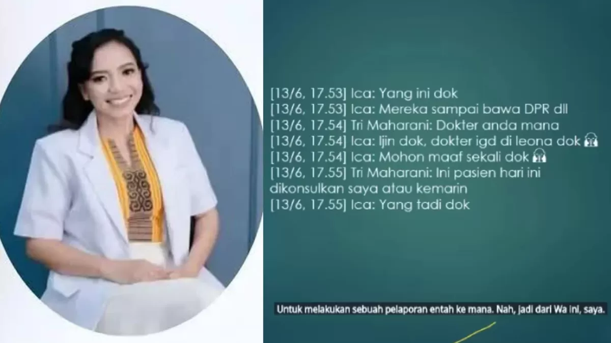 Dokter konsulen mendiang dokter Icha saat menangani pasien anggota keluarga DPRD TTU ungkap pesan saat konsultasi mengenai gigitan ular. (Threads/maharani234 - YouTube/Kang Hadi Conscience)