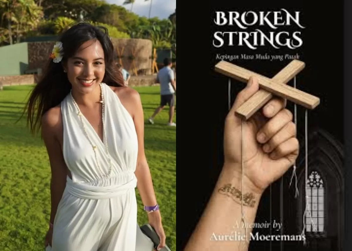 Aurelie Moeremans rilis buku berjudul Broken Strings yang menceritakan kisah kelamnya.  (Instagram/ @aurelie)