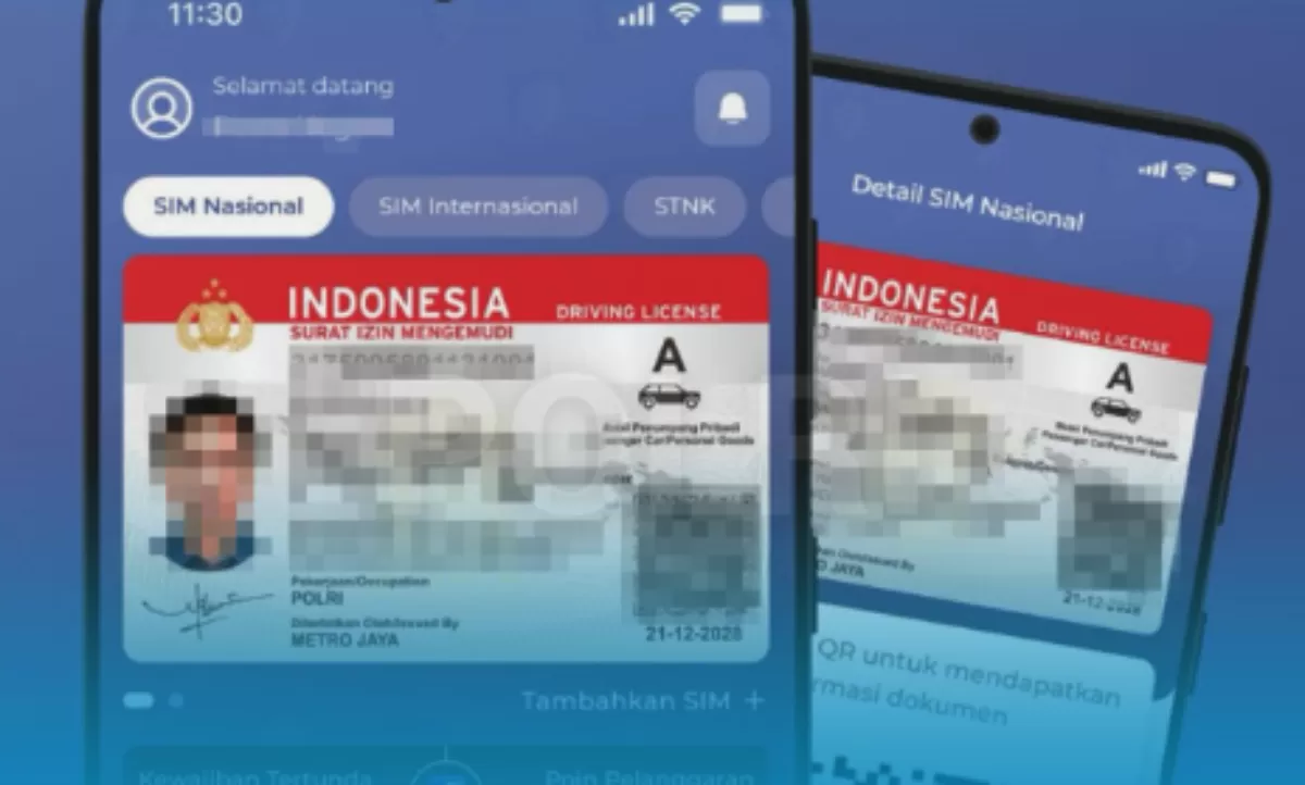 Korlantas Polri resmi menghadirkan SIM Digital yang bisa diakses langsung dari smartphone. (Instagram/divisihumaspolri)