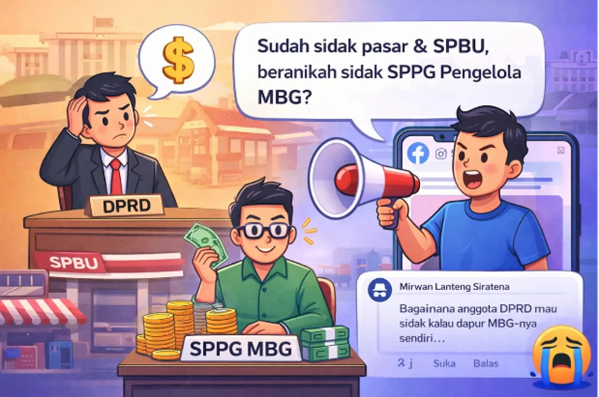 Unggahan yang dibuat oleh Mirwan Lanteng Siratena di grup Facebook &ldquo;NGOPI (Ngobrol Politik) Palopo&rdquo; memicu perbincangan publik terkait pengawasan terhadap SPPG pengelola MBG.