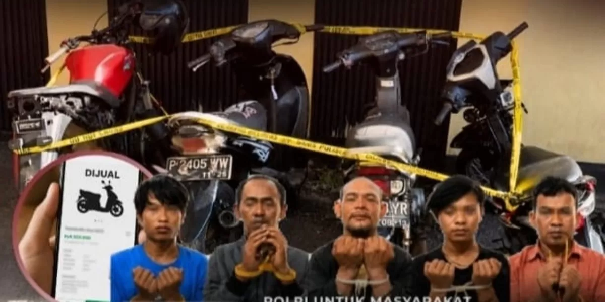 Foto : Tim URC Macan Blambangan Unit 1 Jatanras Satreskrim Polresta Banyuwangi berhasil membongkar kasus pencurian dengan pemberatan (curanmor) yang menimpa H (71) (Dok. Istimewa)
