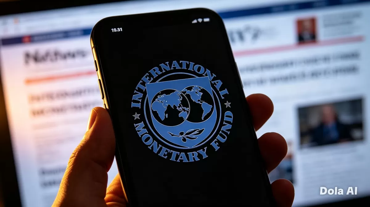 Dana Moneter Internasional (IMF) menilai kombinasi perang dan percepatan teknologi AI menjadi faktor utama yang membentuk arah ekonomi global. (Dok. Dola AI)