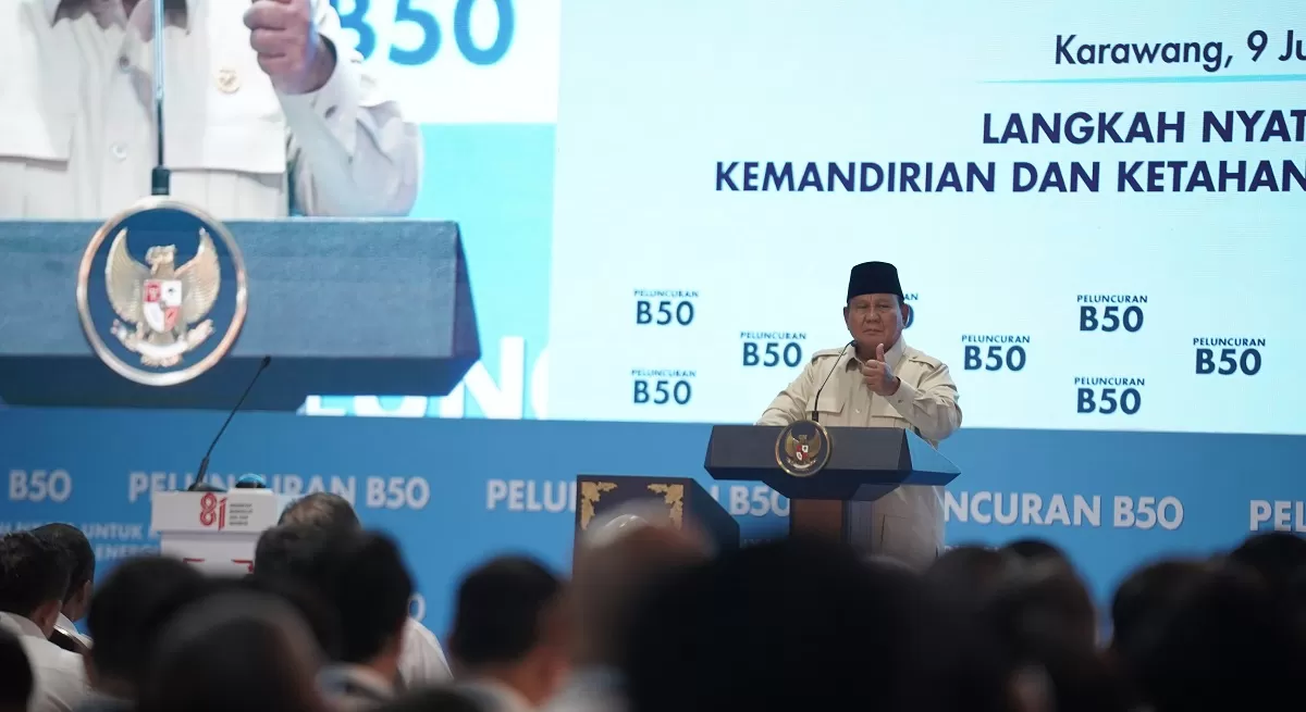 Program Biodiesel B50 diproyeksikan menghemat devisa hingga Rp170 triliun melalui pengurangan impor bahan bakar minyak dan optimalisasi energi domestik. (Dok. Bakom Ri)