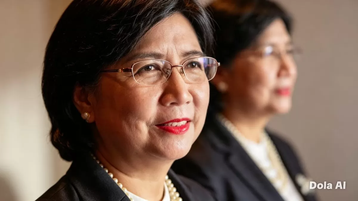 Destri Damayanti memulai tugas sebagai Pejabat Sementara Gubernur BI dengan fokus menjaga kepercayaan pasar dan stabilitas ekonomi. (Dok. BI/ Kreasi Dola AI)