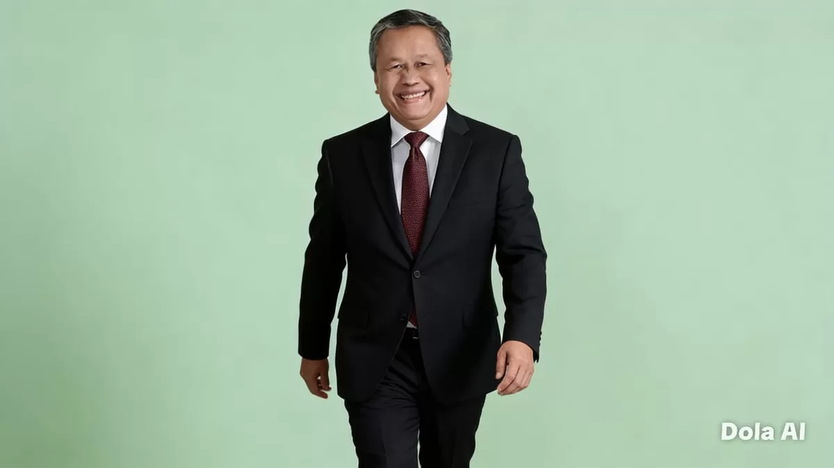 Perry Warjiyo resmi mengundurkan diri, sementara Bank Indonesia menegaskan koordinasi dengan pemerintah tetap berjalan selama masa transisi. (Dok. Kreasi Dola AI)
