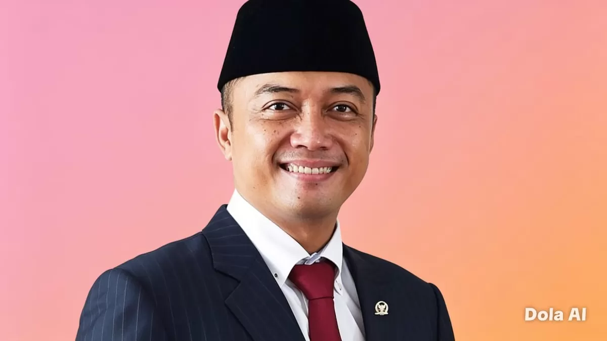 Menteri Sekretaris Negara sekaligus Juru Bicara Presiden RI, Prasetyo Hadi, mengatakan pemerintah tidak bekerja untuk mengejar survei, melainkan menjalankan mandat pembangunan nasional. (Dok. Kreasi Dola AI)