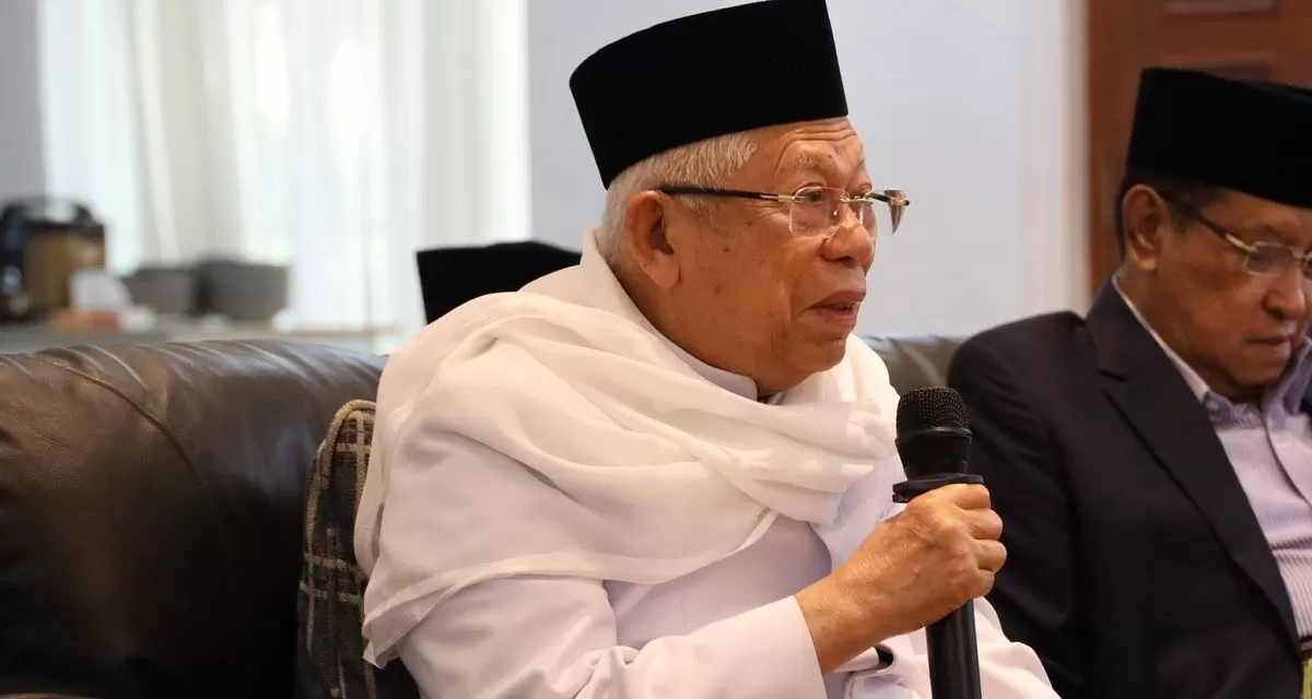 Dewan Mutasyar Pengurus Besar Nahdlatul Ulama (PBNU) Ma&rsquo;ruf Amin memberikan pesan penting terkait tambang NU, konsesi WIUPK, dan tanggung jawab memakmurkan bumi bagi masyarakat. (Dok.facebook.com @Kiyai.MarufAmin)