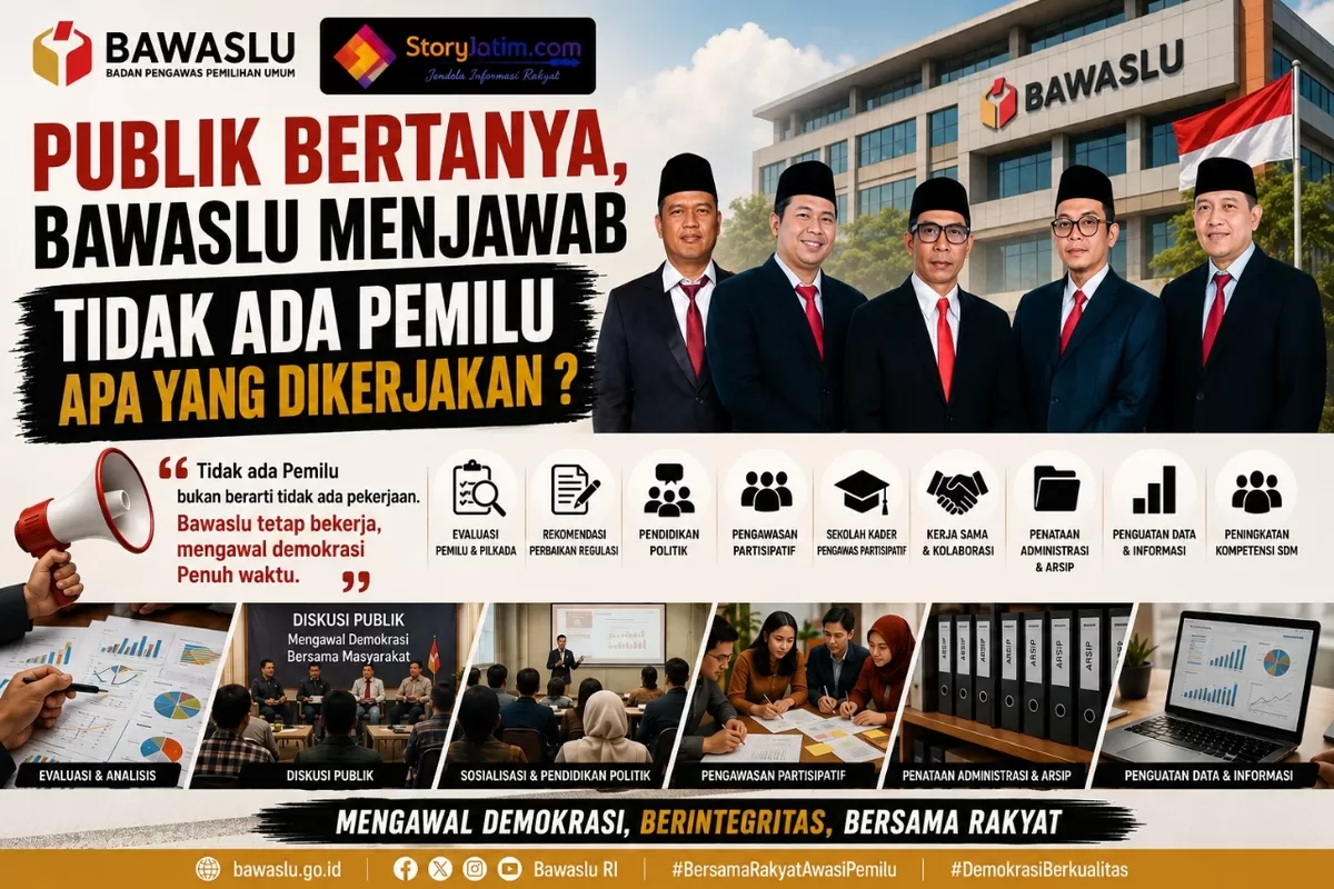 Bawaslu Banyuwangi Menjawab pertanyaan Masyarakat tentang Aktivitas di masa non tahapan pemilu apa yang dikerjakan Bawaslu