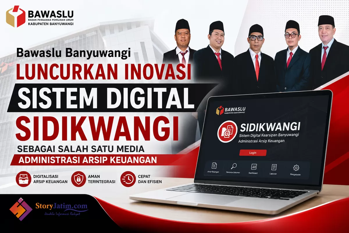 Bawaslu Banyuwangi Luncurkan Inovasi Sistem Digital SIDIKWANGI sebagai Media Administrasi Arsip Keuangan