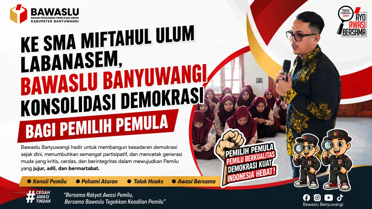 Dalam upaya meningkatkan kesadaran demokrasi di kalangan generasi muda, kegiatan **Konsolidasi Demokrasi untuk Pemilih Pemula** digelar di **SMA Miftahul Ulum**. Kegiatan ini dihadiri oleh **Pak Untung Apriliyanto, S.TP.** beserta jajaran staf sebagai narasumber.  