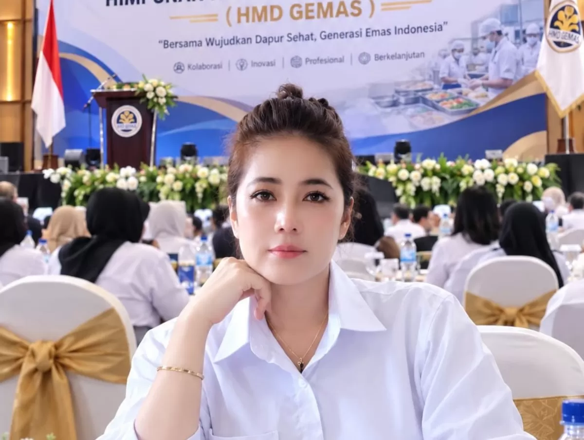 Darna Damis, perwakilan Provinsi Papua, saat menyampaikan aspirasi terkait pelaksanaan Program Makan Bergizi Gratis (MBG) dalam Rapat Koordinasi Nasional GEMAS HMD. (Ist)