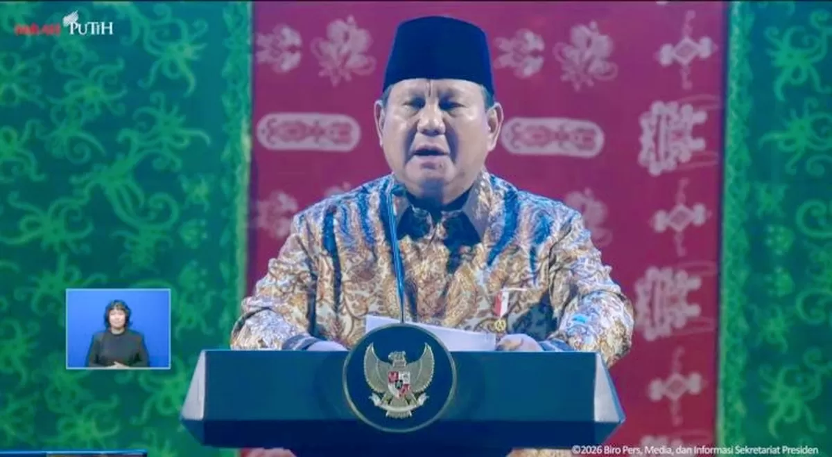 Presiden Prabowo saat Momen Natal Nasional 2026 (Foto:Setkab RI)