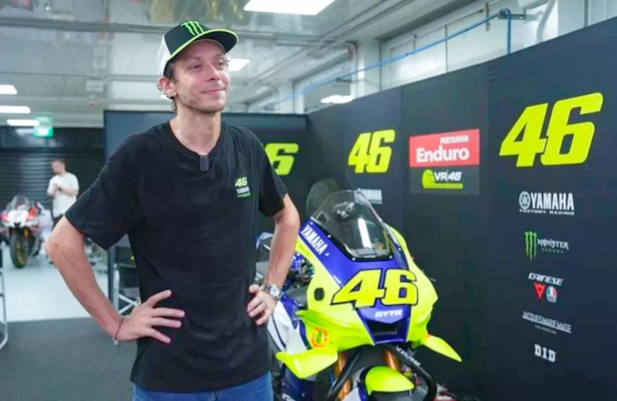 Valentino Rossi saat di Sirkuit Mandalika (Foto:Dok.Pertamina Enduro)