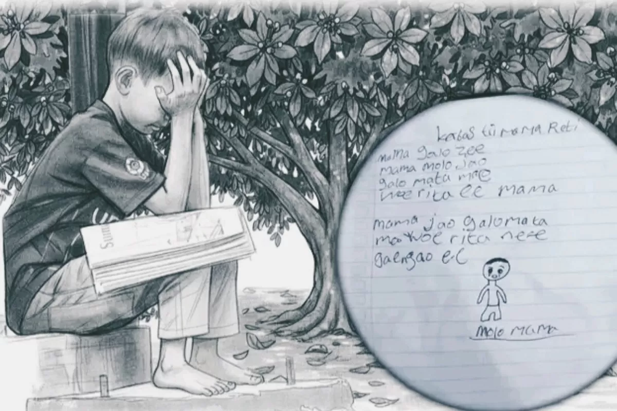 Ilustrasi anak frustrasi hingga bu**h diri dan sepucuk surat yang ditinggalkannya (Foto:Ist.net)