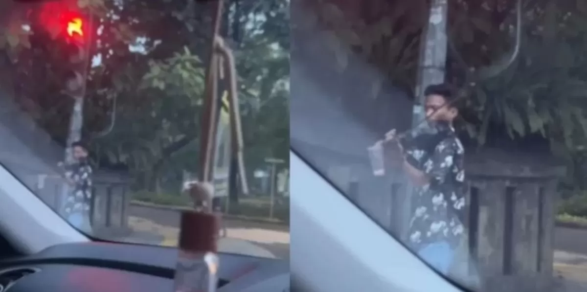 Lampu Merah Jadi Panggung Orkestra? Aksi Pengamen Biola di Menteng Ini Bikin Pengendara Rela Menunggu Lebih Lama