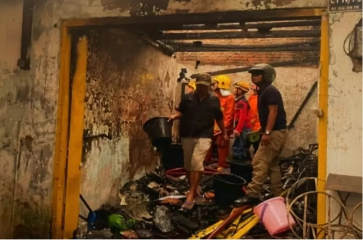 Rumah di Blimbingsari Sleman Ludes Terbakar, Dua Motor Hangus dan Sempat Terdengar Ledakan