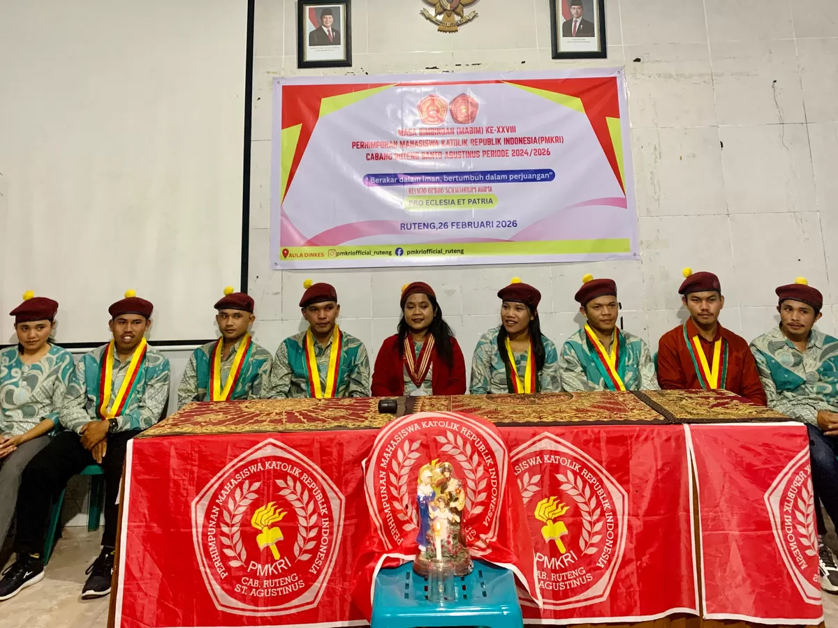 PMKRI Ruteng Santu Agustinus menggelar pendidikan kaderisasi "Masa Bimbingan (Mabim)" kepada seluruh anggota muda.  (Foto: PMKRI Ruteng)