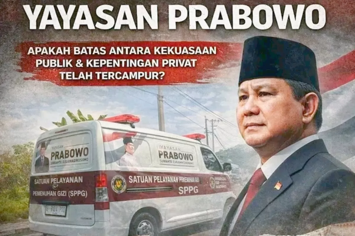 Kendaraan operasional SPPG bertuliskan "Yayasan Prabowo" (Foto:Ist LM)
