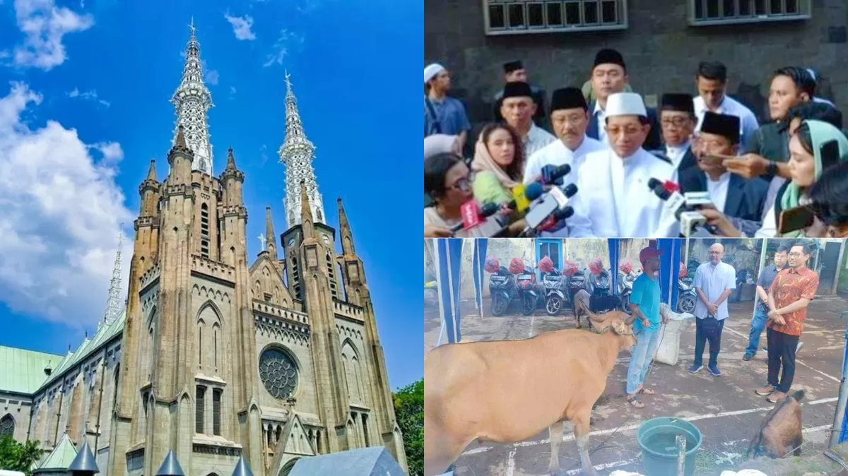 Lintas Iman di Iduladha: Gereja Katolik Indonesia Bagikan Sapi dan Kambing untuk Umat Muslim (Foto: Komsoskam Jakarta)