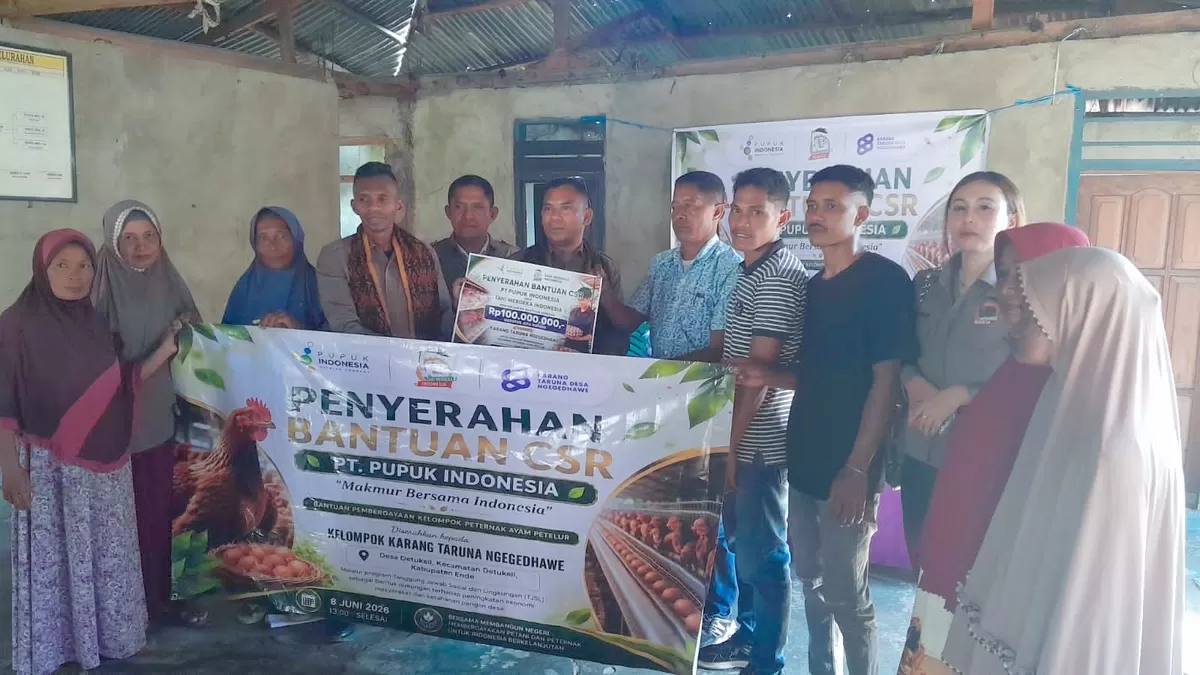 Peternak Ayam Petelur Detukeli Sumringah! CSR PT Pupuk Indonesia Tiba, Ekonomi Desa Bergerak (Foto: Dok. ND)