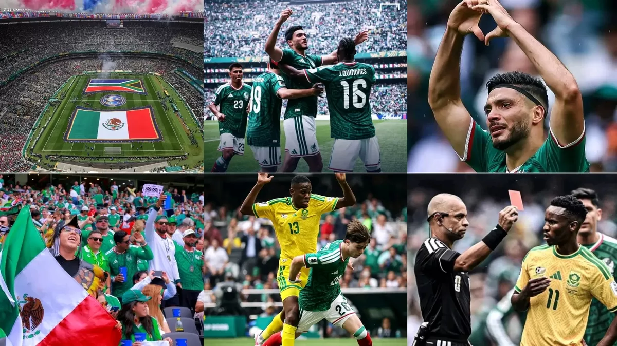 Drama 3 Kartu Merah! Meksiko Bungkam Afrika Selatan di Laga Pembuka Piala Dunia 2026 (Kolase Idenusantara.com)