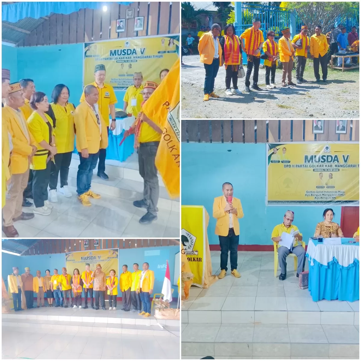Terpilih Aklamasi, Rikardus Persly Resmi Pimpin Golkar Matim (Foto: Jhi. S- Idenusantara.com)