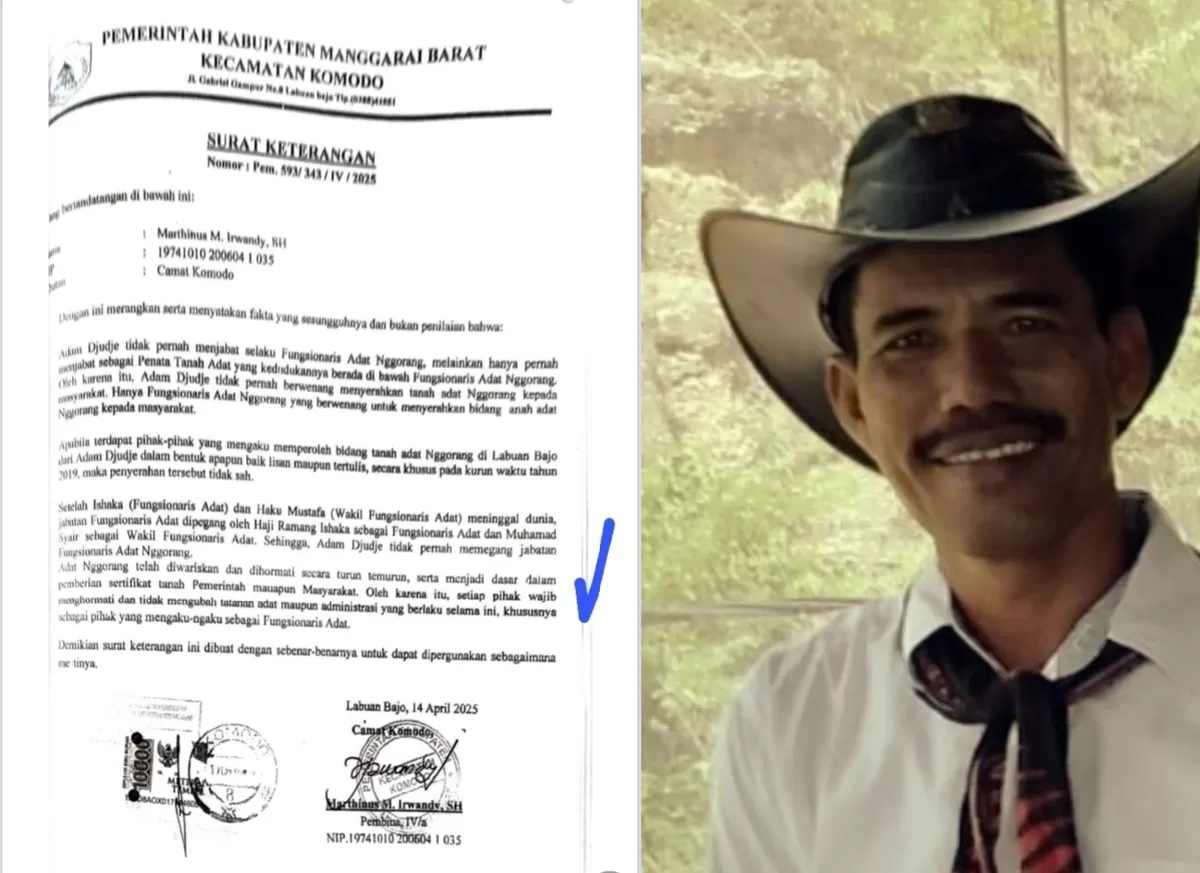 Dinilai Menyesatkan Sejarah Adat Nggorang, Feri Adu Minta Surat Camat Komodo Dicabut