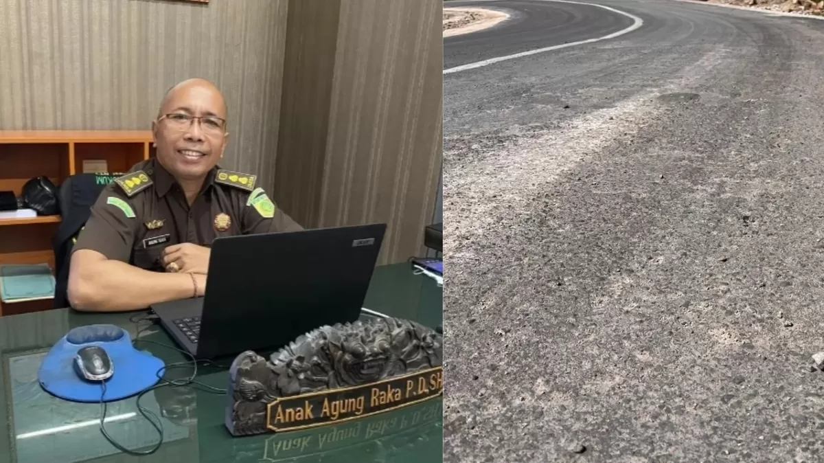 Kejati NTT Respons Dugaan Buruknya Kualitas Proyek APBN Kisol&ndash;Mok&ndash;Paan Leleng Rp12,25 M Milik PT WGP di Matim (Kolase Foto : Ide Nusantara)