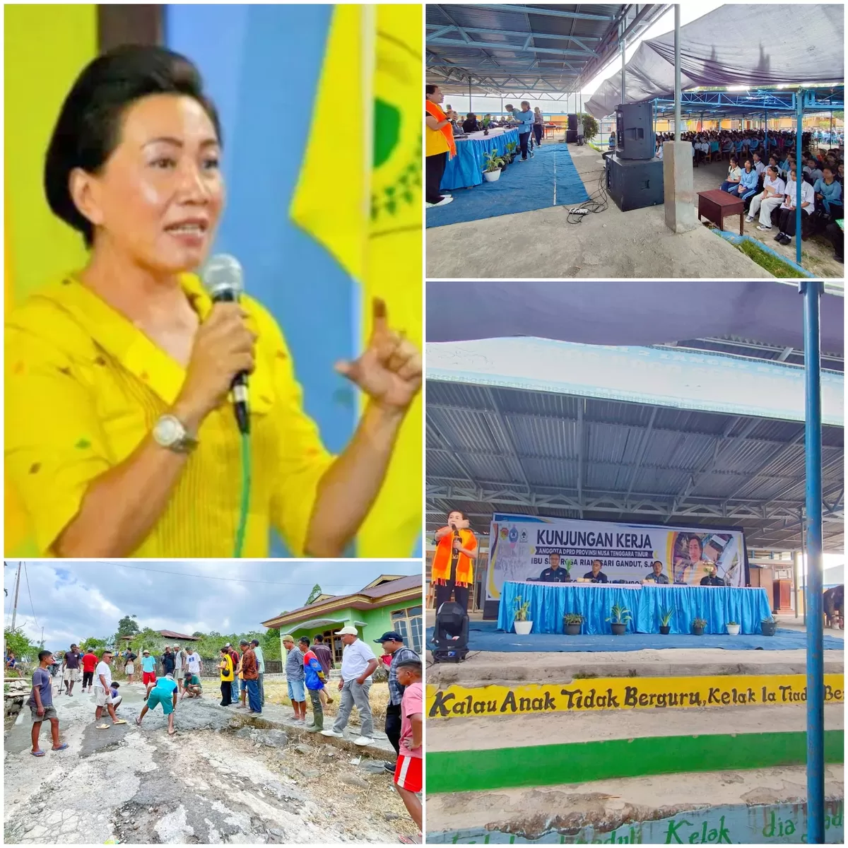 Osy Gandut Kunker ke Manggarai (Foto: Dok. CJ)